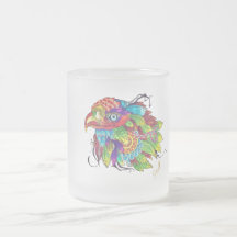 Tasse von handfarbenen Vögeln - Beruhigung von Nat