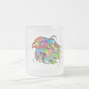 Tasse von handfarbenen Vögeln - Beruhigung von Nat