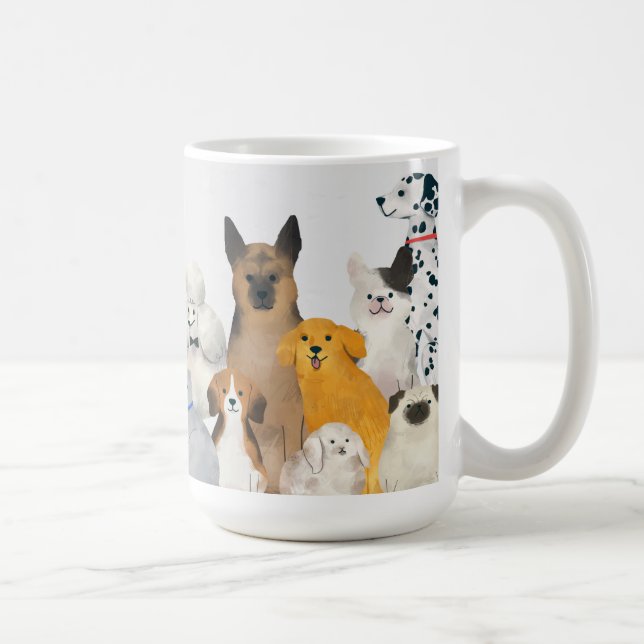 Tasse von Haustieren, Hunden und Katzen (Rechts)