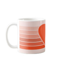 Tasse von Herzstreifen