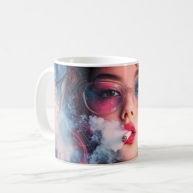 Tasse von Hirsch und Herbst (Vorderseite Links)