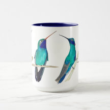 Tasse von Humingvögeln