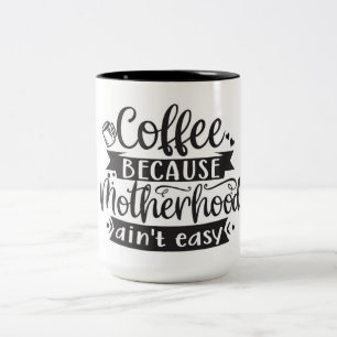 Tasse von Kaffee und Mutterschaft