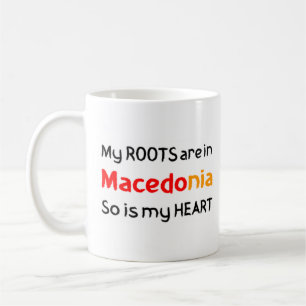 Tasse von Macedonia-Wurzeln