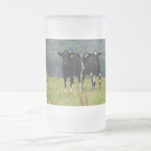 Tasse von Mattiertem Glass-Bier für Doppelrinder