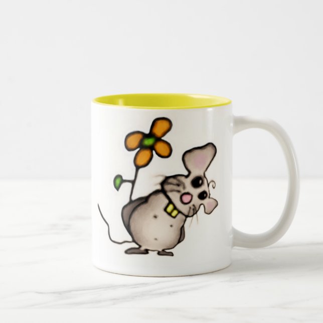 Tasse von Maus und Blume (Rechts)