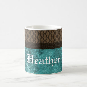 Tasse von Metallgetriebe, Aquamarin