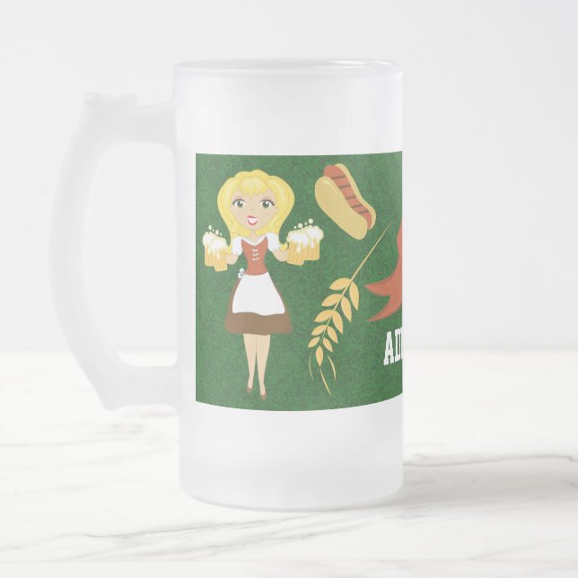 Tasse von Oktoberfest-Bier - SRF (Links)