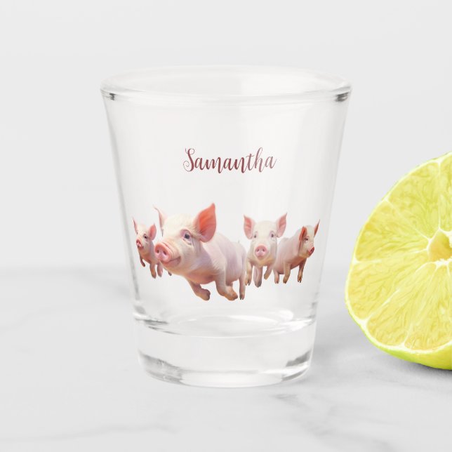 Tasse von personalisierten Schweinen (Vorderseite)