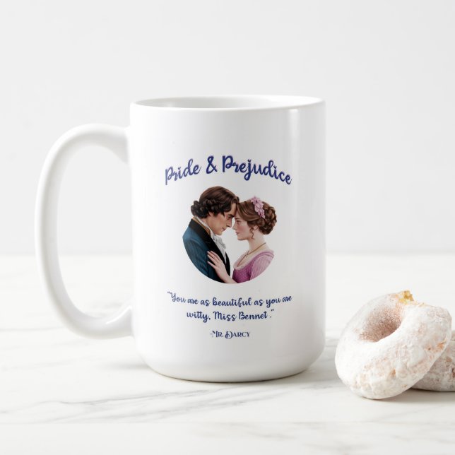 Tasse von Pride & Prejudice (Mit Donut)