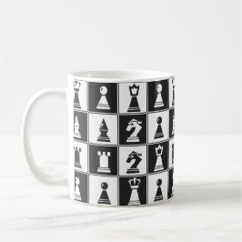 Tasse von Schachfiguren