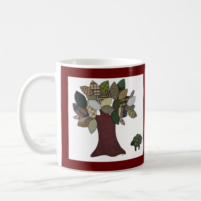 Tasse von Schafen und Bäumen (Links)