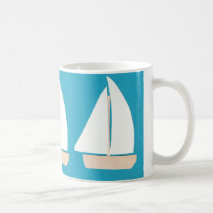 Tasse von Segelbooten