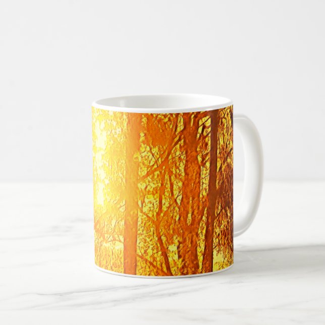 Tasse von Sonne und Bäumen (VorderseiteRechts)