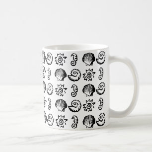 Tasse von Strandsymbolen