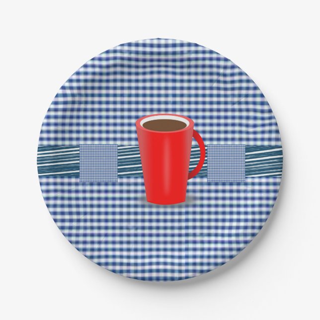 Tasse von Tellern Pappteller (Vorderseite)