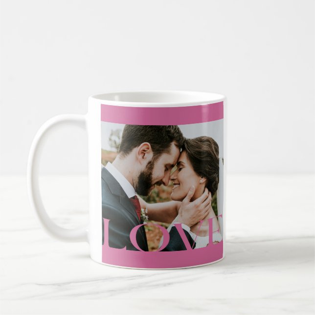 Tasse von typografischen LIEBEN für Frame Design-L (Links)