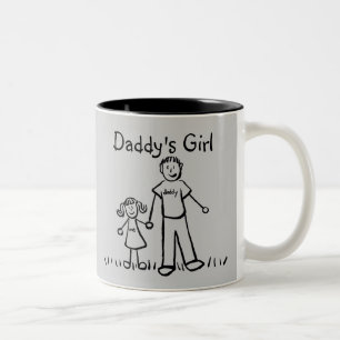 Tasse von Vater und Tochter (Namen anpassen)