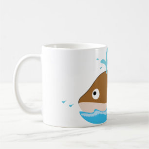 Tasse von Walen aus niedlichem Cartoon