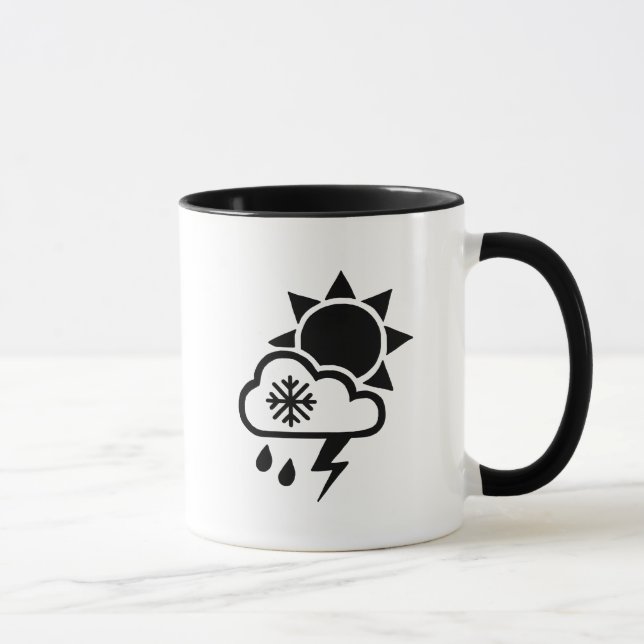 Tasse von Wettersymbolen (Rechts)