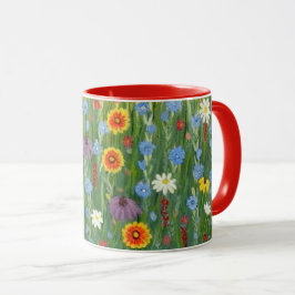 Tasse von Wildblumen