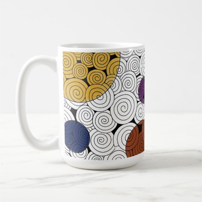 Tasse von Wirbel und Kreisen (Links)