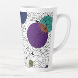 Tasse von Wirbel und Kreisen