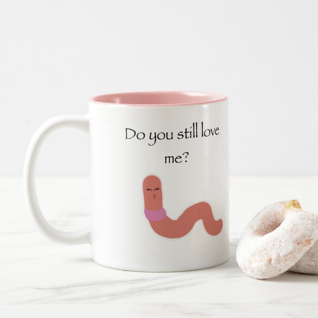 Tasse von Worm Meme (Mit Donut)