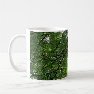 Tasse von Zweigen und Blätter