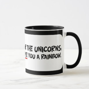 Tasse Votez pour des licornes et obtenez le soleil et