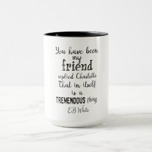 Tasse Vous avez été mon blanc de Charlotte répondu pa