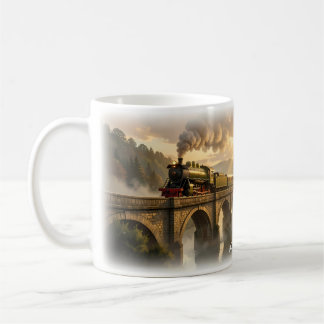 Tasse Voyage en vapeur doré au lever du soleil