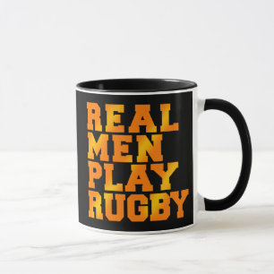 Tasse Vrai rugby de jeu d'hommes