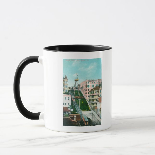 Tasse Vue aérienne de Angels Flight Trolley (Gauche)