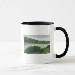Tasse Vue aérienne de baie de belvédère, belvédère