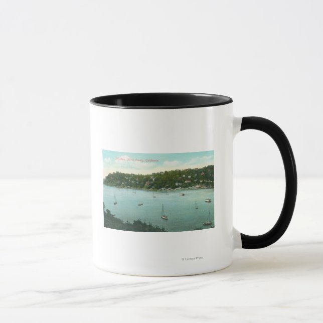 Tasse Vue aérienne de Bay Belvedere, CA (Droite)