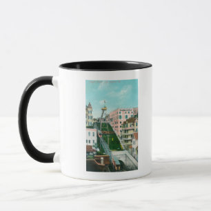 Tasse Vue aérienne de chariot à vol d'anges