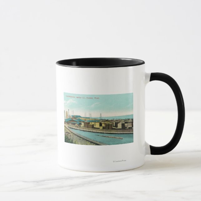 Tasse Vue aérienne de Clark-Nickerson Lumber Co (Droite)