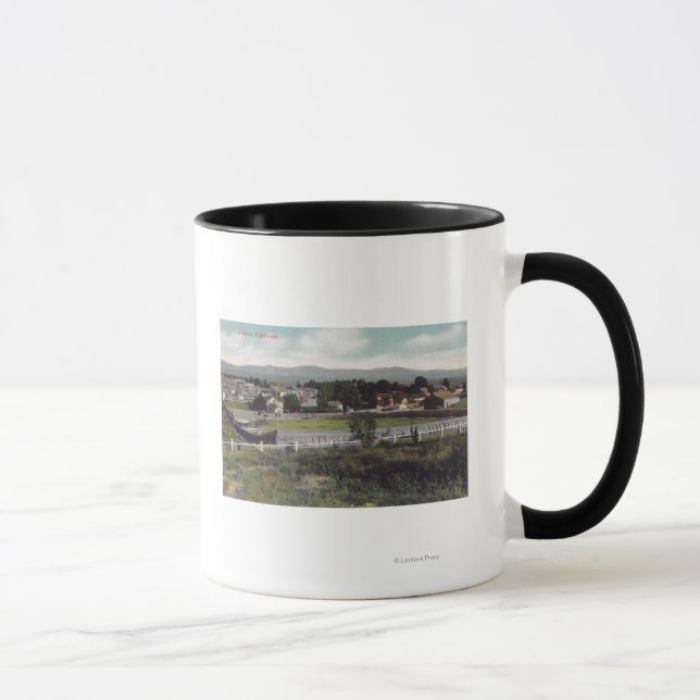 Tasse Vue aérienne de TownAlturas, CA (Droite)