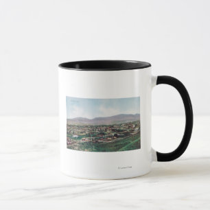Tasse Vue aérienne de ville des collines