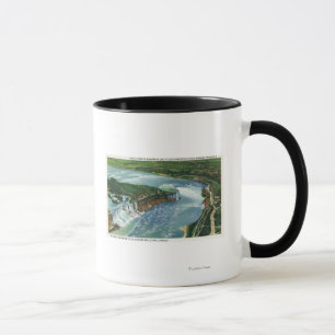 Tasse Vue aérienne des chutes du Niagara entières 2