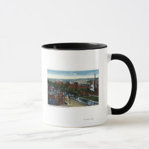 Tasse Vue aérienne des moulins et du canal
