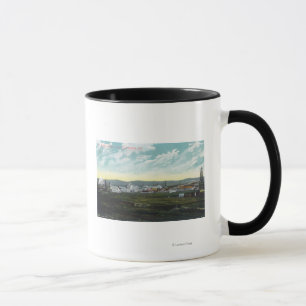 Tasse Vue aérienne d'huile FieldsCoalinga, CA du camp 2