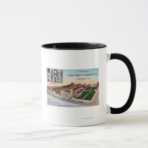 Tasse Vue aérienne du bâtiment de l'incubateur Co de