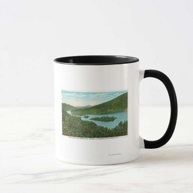Tasse Vue aérienne du lac (Droite)
