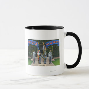 Tasse Vue de la garde du drapeau se tenant vigilante