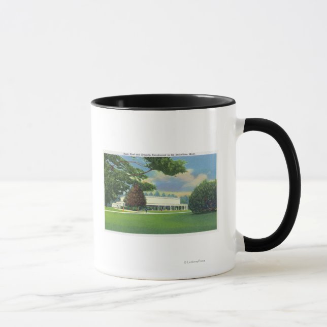 Tasse Vue de la musique Tanglewood Shed and Grounds (Droite)
