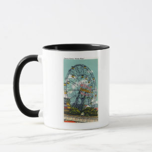 Tasse Vue de la roue de Ferris célèbre de merveille