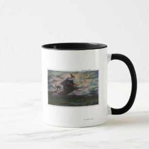 Tasse Vue de la sorcière Salem sur sa chambre