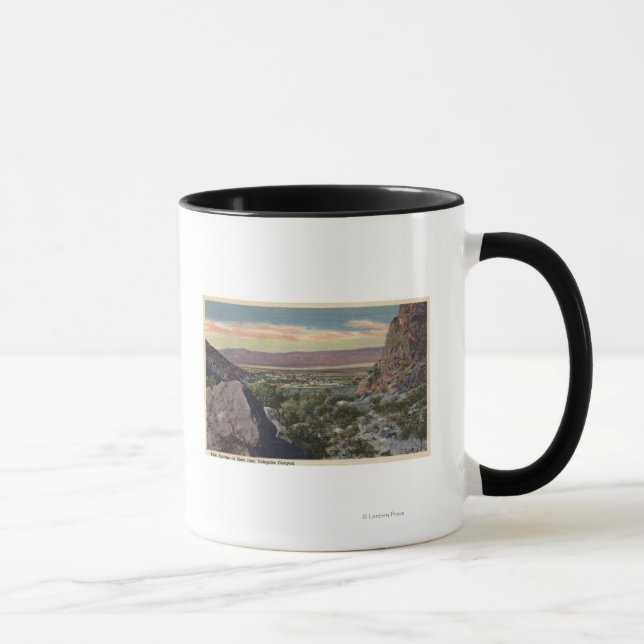 Tasse Vue de la ville depuis le canyon de Tahquitz (Droite)